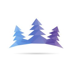 Christmas tree abstract isolated on a white backgrounds vector illustration N7