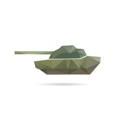 Tank icon abstract isolated on a white backgrounds N3