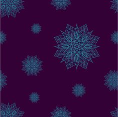 seamless pattern with snowflakes N27