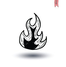 Fire flame icon vector illustration N4