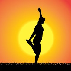 Vector silhouette of woman N409