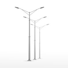 Vector Street Lamp Isolated on White Background N3