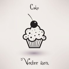 Pictograph of cake Vector icon Template for your design