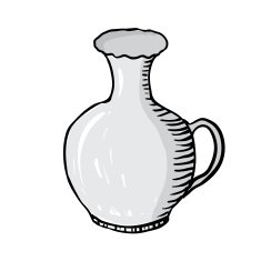 vase sketch vector illustration