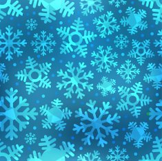 Different blue snowflakes set