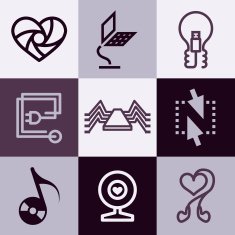 Electronics icons vector set