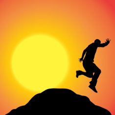 Vector silhouette of man N180