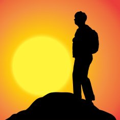 Vector silhouette of woman N415