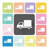 Car Icon color set vector illustration N2