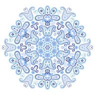 Beautiful paisley circle ornament