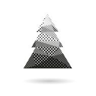 Christmas tree abstract isolated on a white backgrounds vector illustration N8