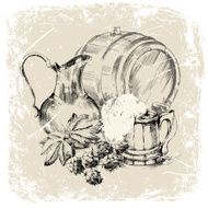Hand Drawn Beer Mug N2