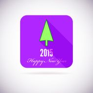 Christmas tree flat icon N2