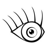 eye icon on white background N2