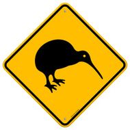 Kiwi Yellow Sign
