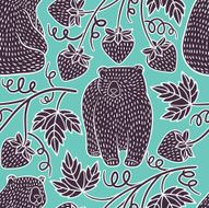 Bears seamless pattern N4