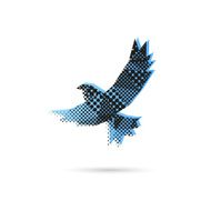 Pigeon abstract isolated on a white backgrounds vector illustration