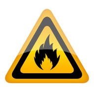 Fire warning sign