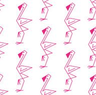 Pink Flamingo Seamless Pattern N2