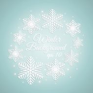 Abstract design with snowflakes N3