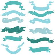 Vector Set of Ribbons for Your Text N19