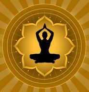 Meditation On Lotus Background