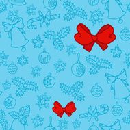 Seamless Christmas pattern N74