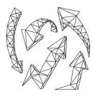 Set abstract arrows vector illustration N5