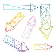 Set abstract arrows vector illustration N7