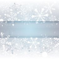 Winter Snowflake Background with Copy Space N2