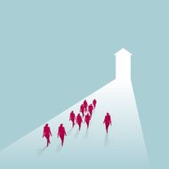 Group of businessman walking N3
