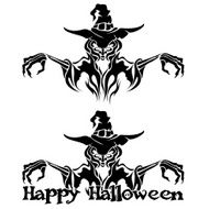 Halloween Graphic of Witch or Warlock