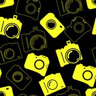 Seamless background with blue cameras N2