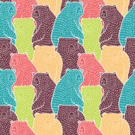 Bears seamless pattern N5