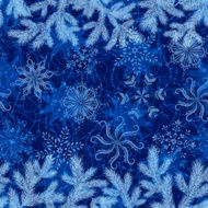 Christmas seamless branches and snowflakes