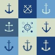 Anchor icon flat
