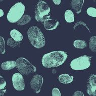 Seamless pattern witn finger print Vector