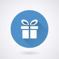 Gift Icon in flat style