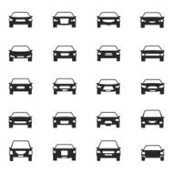 Car icons set N6