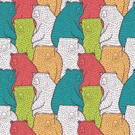 Bears seamless pattern N6