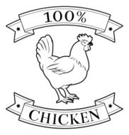 Chicken 100 percent label