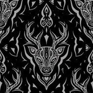 Deer head Seamless pattern N2