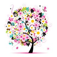 Floral tree beautiful for your design