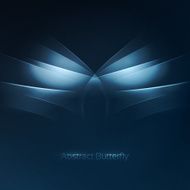 Abstract butterfly symbol