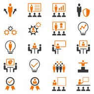 Business and management icon set N3