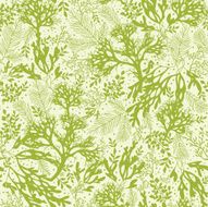 Green Seaweed Seamless Pattern Background