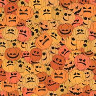 Seamless pattern with pumpkins N5