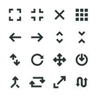 Navigation Silhouette Icons N2