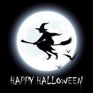 Happy Halloween - Flying Witch