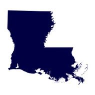 map of the U S state Louisiana N4